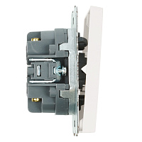 Переключатель перекрестный 2-клавишный (механизм), STEKKER, 250В, 10А, серия Эмили, RSW10-5111-01, белый фарфор, soft touch 50162