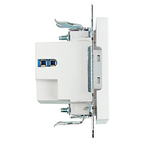 Розетка USB 2-местная + type C (механизм), STEKKER GLS10-7116-01, 250В, 3А, max 20W, серия Катрин, белый 50051 Розетка USB 2-местная + type C (механизм), STEKKER GLS10-7116-01, 250В, 3А, max 20W, серия Катрин, белый 50051