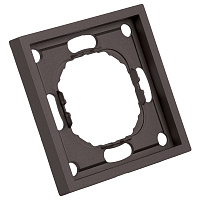 Рамка STEKKER, PFR00-5001-09 1-местная, серия Эмили, антрацит, soft touch 49936
