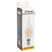 Лампа светодиодная Feron LB-718 Свеча на ветру E14 15W 230V 2700K 38261 Лампа светодиодная Feron LB-718 Свеча на ветру E14 15W 230V 2700K 38261