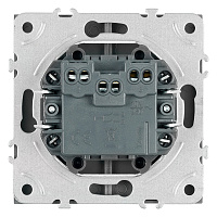 Выключатель 2-клавишный (механизм), STEKKER, 250В, 10А, серия Эмили, RSW10-5104-10, платиново-серый, soft touch 49944