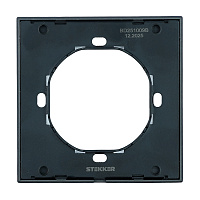 Рамка 1-местная, STEKKER, серия Мия, PFR00-3001-05, черный бархат 50461