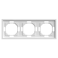 Рамка STEKKER, PFR00-5003-01 3-местная, серия Эмили, белый фарфор, soft touch 49886 Рамка STEKKER, PFR00-5003-01 3-местная, серия Эмили, белый фарфор, soft touch 49886