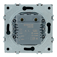 Выключатель диммирующий (механизм), STEKKER, 250В, 500W, серия Эмили, RSW10-5106-05, черный уголь, soft touch 49842