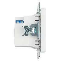 Розетка USB 2-местная + type C (механизм), STEKKER GLS10-7116-01, 250В, 3А, max 20W, серия Катрин, белый 50051 Розетка USB 2-местная + type C (механизм), STEKKER GLS10-7116-01, 250В, 3А, max 20W, серия Катрин, белый 50051