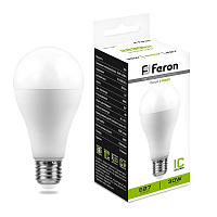 Лампа светодиодная Feron LB-130 Шар E27 30W 175-265V 4000K 38195 Лампа светодиодная Feron LB-130 Шар E27 30W 175-265V 4000K 38195