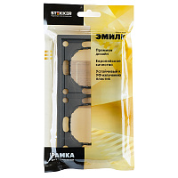 Рамка STEKKER, PFR00-5002-09 2-местная, серия Эмили, антрацит, soft touch 49937