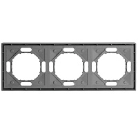 Рамка STEKKER, PFR00-5003-10  3-местная, серия Эмили, платиново-серый, soft touch 49964 Рамка STEKKER, PFR00-5003-10  3-местная, серия Эмили, платиново-серый, soft touch 49964