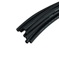 HSTG-642-100BK Термоусадочная трубка клеевая 6,4/2,0 длина 100 см., усадка 3:1, черный 39753