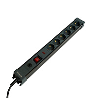 Сетевой фильтр 6-местный с/з STEKKER 3x1мм2, 3 м, 250В, 16А, серия Techno, HM22-61-03, черный 50160 Сетевой фильтр 6-местный с/з STEKKER 3x1мм2, 3 м, 250В, 16А, серия Techno, HM22-61-03, черный 50160