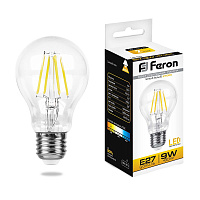 Лампа светодиодная Feron LB-63 Шар E27 9W 175-265V 2700K 25631 Лампа светодиодная Feron LB-63 Шар E27 9W 175-265V 2700K 25631
