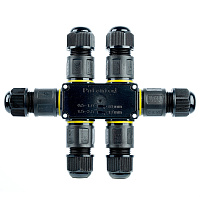 Соединитель-коннектор для проводов S 3-контактный LD559 STEKKER, водонепрониц. пружинный контакт 50561