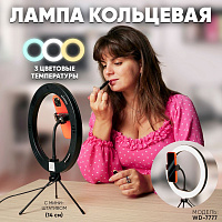 Кольцевая лампа Uzumi 245 мм с USB проводом, с регул. цвет.тем-ры 3000-6000К, WD-7777 48164 Кольцевая лампа Uzumi 245 мм с USB проводом, с регул. цвет.тем-ры 3000-6000К, WD-7777 48164