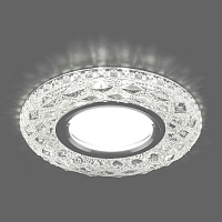 Светильник встраиваемый с белой LED подсветкой Feron CD879 потолочный MR16 G5.3 прозрачный Светильник встраиваемый с белой LED подсветкой Feron CD879 потолочный MR16 G5.3 прозрачный