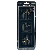 Рамка 3-местная, стекло, STEKKER GFR00-7003-05, серия Катрин, черный 39520