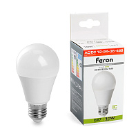 Лампа светодиодная низковольтная Feron LB-192 Шар E27 10W 12-48V 4000K 38265 Лампа светодиодная низковольтная Feron LB-192 Шар E27 10W 12-48V 4000K 38265