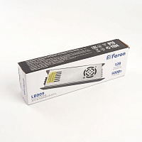 Трансформатор электронный для светодиодной ленты 500W 12V (драйвер), LB009  FERON Артикул 48009 Трансформатор электронный для светодиодной ленты 500W 12V (драйвер), LB009  FERON Артикул 48009