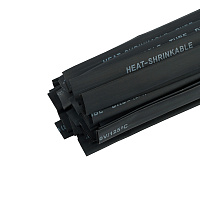 Термоусадочная трубка STEKKER HST-1575-100BK, длина 100 см., коэф. усадки 2:1, черный  39734