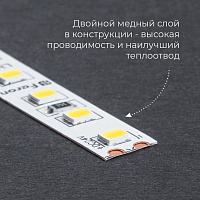 Светодиодная LED лента Feron LS501, 120SMD(2835)/м 11Вт/м 24V 5000*8*1.22мм 4000К IP20 Светодиодная LED лента Feron LS501, 120SMD(2835)/м 11Вт/м 24V 5000*8*1.22мм 4000К IP20
