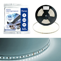 Лента светодиодная стабилизированная 120SMD(2835)/м 8Вт/м 48V 40000*10*1.22мм 6500К, IP20 LS420 FERON  Лента светодиодная стабилизированная 120SMD(2835)/м 8Вт/м 48V 40000*10*1.22мм 6500К, IP20 LS420 FERON