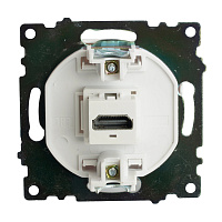 Розетка HDMI 2.1, Type A  (механизм), STEKKER GLS00-7118-01, серия Катрин, белый 50058 Розетка HDMI 2.1, Type A  (механизм), STEKKER GLS00-7118-01, серия Катрин, белый 50058