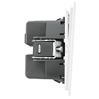 Переключатель перекрестный 2-клавишный (механизм), STEKKER, 250В, 10А, серия Мия, RSW10-3111-01, белая магнолия 50788