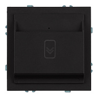 Выключатель карточный (механизм), STEKKER, 250В, 40А, серия Эмили, RSW40-5114-05, черный уголь, soft touch 50700