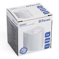 Светильник уличный светодиодный Feron DH052, 6W, 400Lm, 3000K, белый 48473 Светильник уличный светодиодный Feron DH052, 6W, 400Lm, 3000K, белый 48473