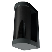 Светильник садово-парковый Feron DH1901, на стену, E27 230V, черный/зеркальный 52186