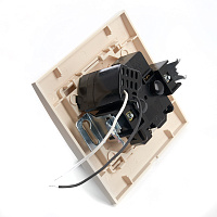 Розетка 1-местная с/з, STEKKER, PST16-9011-02 250В, 16А с защитной шторкой и с USB, серия Эрна, слоновая кость 39237 Розетка 1-местная с/з, STEKKER, PST16-9011-02 250В, 16А с защитной шторкой и с USB, серия Эрна, слоновая кость 39237