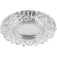 Светильник встраиваемый с белой LED подсветкой Feron CD926 потолочный MR16 G5.3 прозрачный Светильник встраиваемый с белой LED подсветкой Feron CD926 потолочный MR16 G5.3 прозрачный