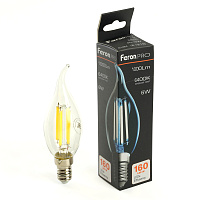 Лампа светодиодная Feron.PRO LB-1216 Свеча на ветру E14 6W 175-265V 6400K 51264 Лампа светодиодная Feron.PRO LB-1216 Свеча на ветру E14 6W 175-265V 6400K 51264