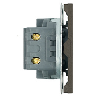 Розетка 2-местная USB + Type C (механизм), STEKKER, 250В, 20W, серия Эмили, RST10-5115-09, антрацит, soft touch 49931