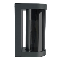 Светильник садово-парковый Feron DH1901, на стену, E27 230V, черный/зеркальный 52186