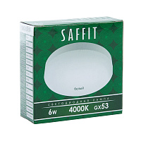 Лампа светодиодная SAFFIT SBGX5306 GX53 6W 230V 4000K 55195 Лампа светодиодная SAFFIT SBGX5306 GX53 6W 230V 4000K 55195