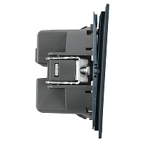 Выключатель 3-клавишный (механизм), STEKKER, 250В, 10А, серия Мия, RSW10-3108-05, черный бархат 50444