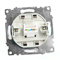 Розетка компьютерная 1-местная RJ-45 (механизм), STEKKER GLS00-7107-04, серия Катрин, шоколад 49023 Розетка компьютерная 1-местная RJ-45 (механизм), STEKKER GLS00-7107-04, серия Катрин, шоколад 49023