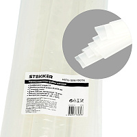 Термоусадочная трубка клеевая STEKKER HSTG-2548-100TR, длина 100 см., коэф. усадки 3:1 39764