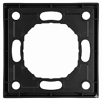 Рамка STEKKER, PFR00-5001-05 1-местная, серия Эмили, черный уголь, soft touch 49858