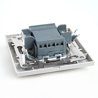 Переключатель 2-клавишный STEKKER  PSW10-9005-01, 250В, 10А, серия Эрна, белый 39919 Переключатель 2-клавишный STEKKER  PSW10-9005-01, 250В, 10А, серия Эрна, белый 39919
