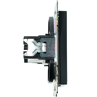 Розетка HDMI 2.1, Type A  (механизм), STEKKER GLS00-7118-05, серия Катрин, черный 50062 Розетка HDMI 2.1, Type A  (механизм), STEKKER GLS00-7118-05, серия Катрин, черный 50062