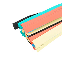 Термоусадочная трубка STEKKER HSHT-1575-M, длина 100 см., коэф. усадки 2:1, мультиколор  39725