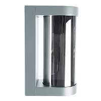 Светильник садово-парковый Feron DH1901, на стену, E27 230V, серый/зеркальный 52187