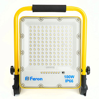 Светодиодный прожектор Feron LL-952 переносной с зарядным устройством IP66 100W 6400K артикул 48677 Светодиодный прожектор Feron LL-952 переносной с зарядным устройством IP66 100W 6400K артикул 48677