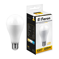 Лампа светодиодная Feron LB-100 Шар E27 25W 175-265V 2700K 25790 Лампа светодиодная Feron LB-100 Шар E27 25W 175-265V 2700K 25790