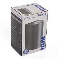 Светильник уличный светодиодный Feron DH053, 2*5W, 800Lm, 4000K, серый 48480 Светильник уличный светодиодный Feron DH053, 2*5W, 800Lm, 4000K, серый 48480