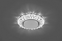 Светильник встраиваемый с белой LED подсветкой Feron CD4026 потолочный GX53 без лампы прозрачный 29540 Светильник встраиваемый с белой LED подсветкой Feron CD4026 потолочный GX53 без лампы прозрачный 29540