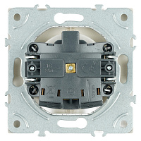 Розетка 1-местная с защитной шторкой с/з (механизм), STEKKER, 250В, 16А, серия Эмили, RST16-5110-08, кашемир, soft touch 49906
