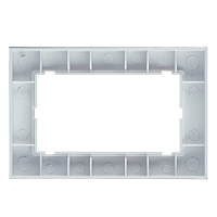 Рамка 2-местная (без перемычки), стекло, STEKKER, GFR00-7012-01, серия Катрин, белый 39566