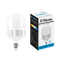 Лампа светодиодная Feron LB-65 E27-E40 60W 175-265V 6400K 25782 Лампа светодиодная Feron LB-65 E27-E40 60W 175-265V 6400K 25782
